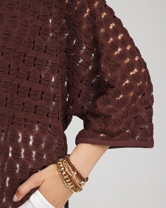 Short Woven Kimono - image 4